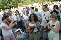 Zev Feldman and and the KlezFest wind section